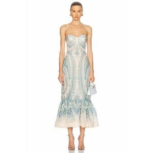 Zimmermann Women's Blue Paisley Illuminate Maxi Dress High-end evening gown